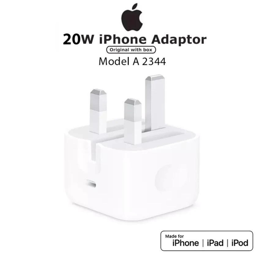 Original Apple 20W USB-C Power Adapter – Fast Charging PD Wall Charger for iPhone & iPad