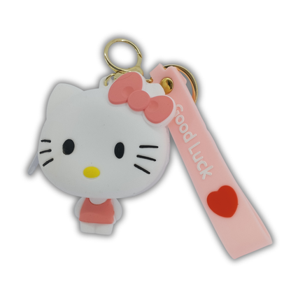 Kitty Pouch Case for AirPods with Good Luck Keychain – Cute Protective Cover