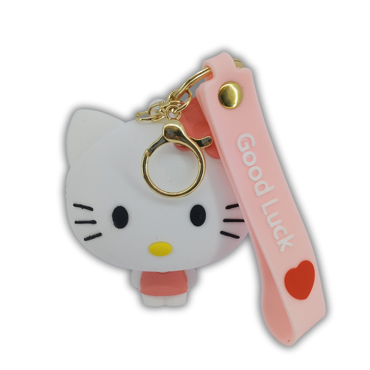 Kitty Pouch Case for AirPods with Good Luck Keychain – Cute Protective Cover