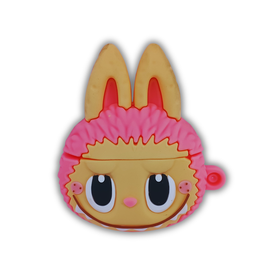 Labubu Doll Pink Silicone AirPods Shockproof, Dust & Scratch Resistant Case