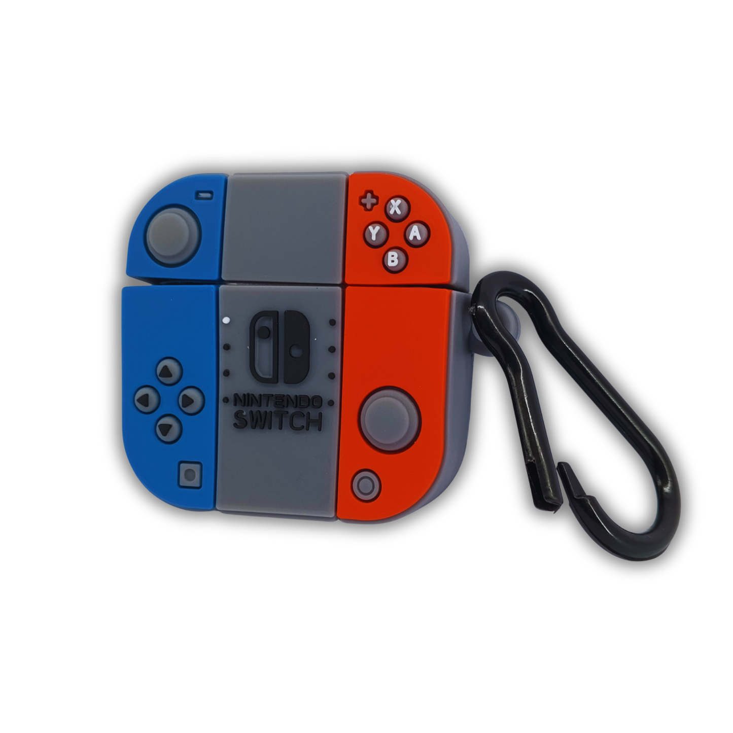 Nintendo Switch Silicone AirPods Shockproof, Dust & Scratch Resistant Case with Carabiner