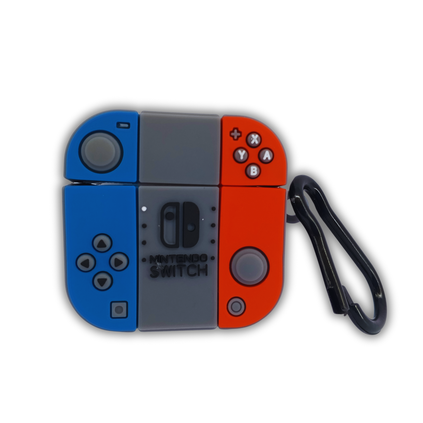 Nintendo Switch Silicone AirPods Shockproof, Dust & Scratch Resistant Case with Carabiner