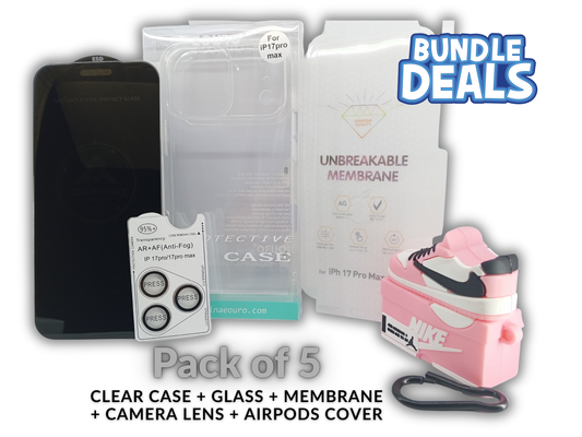 Deal 1 – iPhone 17 Pro Max Complete Protection Bundle (5 in 1)
