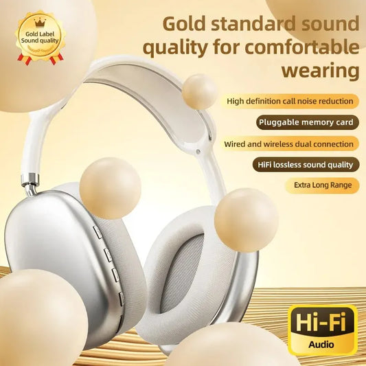 P9 Wireless Bluetooth Headset Outdoor Sports Gaming Wireless Headphones with Mic Noise Cancelling (Random Color)