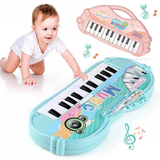Stuffed Electronic Piano Keyboard Toys 13 Key Early Educational Instrument Electronic Organ For Kids Toys Musical Children Piano – Random Color
