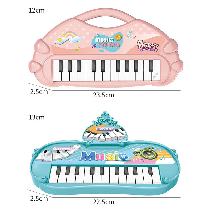 Stuffed Electronic Piano Keyboard Toys 13 Key Early Educational Instrument Electronic Organ For Kids Toys Musical Children Piano – Random Color