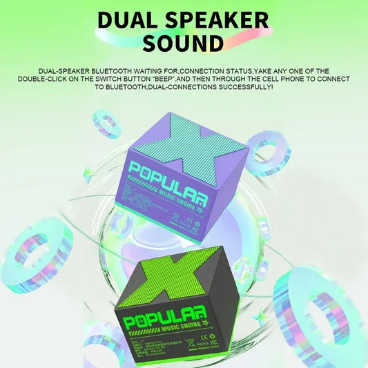Compact X1 Portable Bluetooth Speaker – Mini Hifi Sound Box For Phone, Pc & Laptop (Random Color)