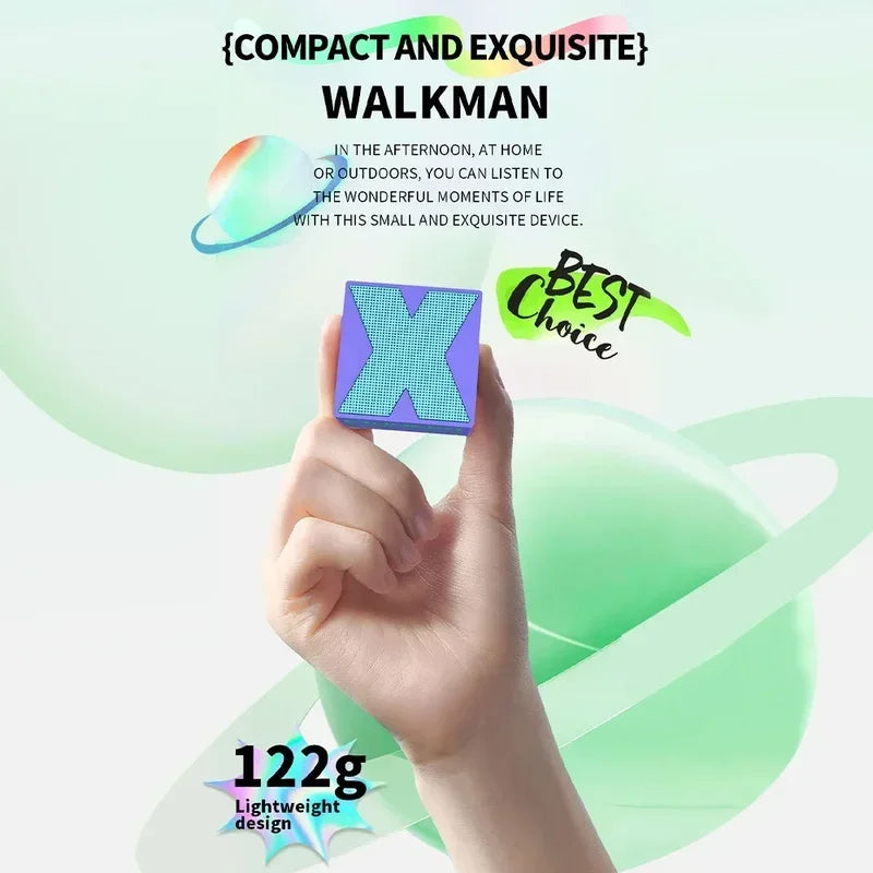 Compact X1 Portable Bluetooth Speaker – Mini Hifi Sound Box For Phone, Pc & Laptop (Random Color)