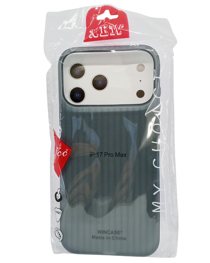 iPhone 17 Pro Max Matte Silicone Semi-Transparent Protective Back Cover