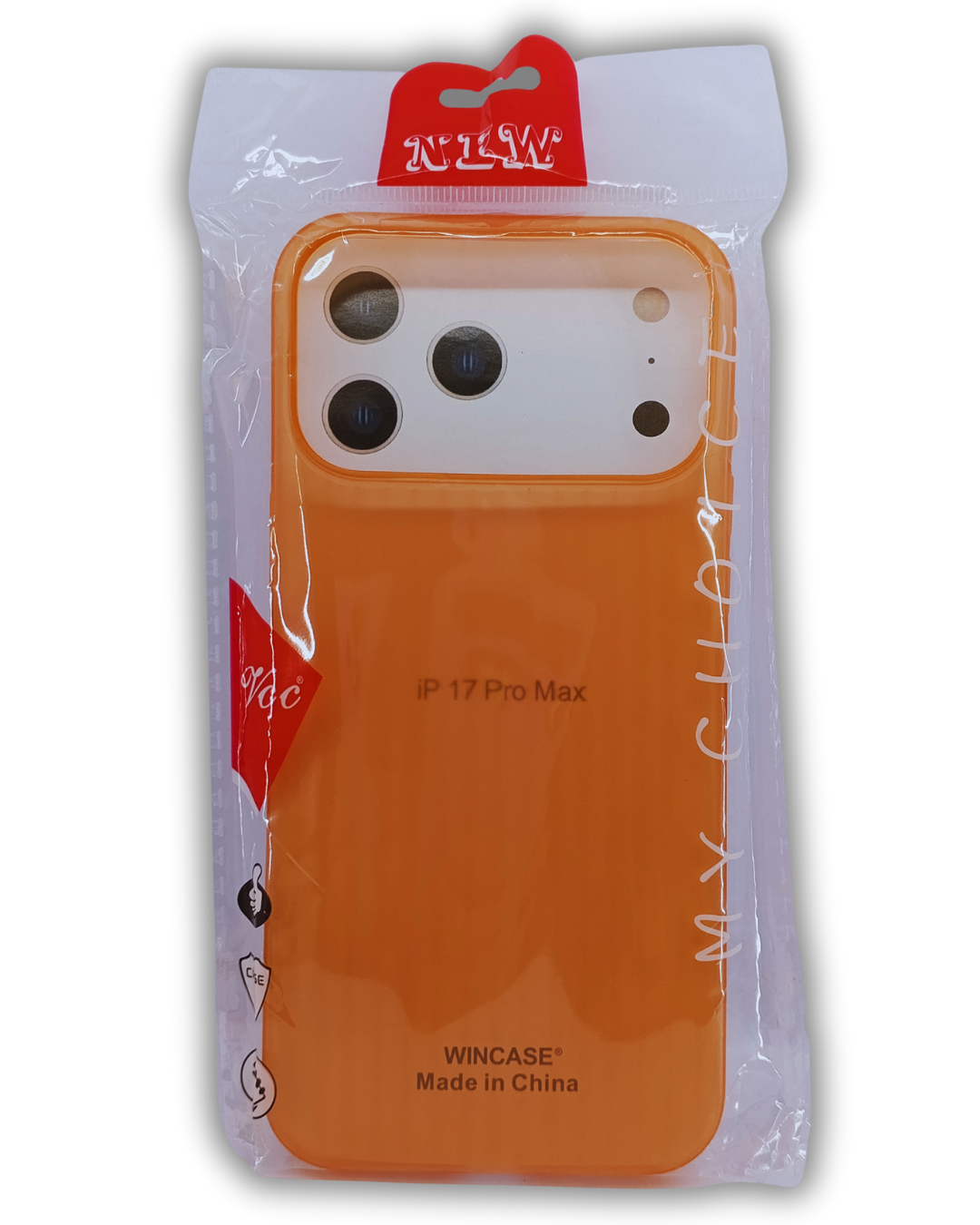 iPhone 17 Pro Max Matte Silicone Semi-Transparent Protective Back Cover