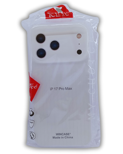 iPhone 17 Pro Max Matte Silicone Semi-Transparent Protective Back Cover