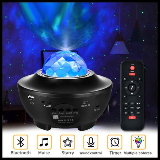 Starry Projector Light Galaxy Seen For Kids, Led Star Projector Star Lights With Remote Control, Night Light Compatible With Alexa & google Bluetooth Speaker